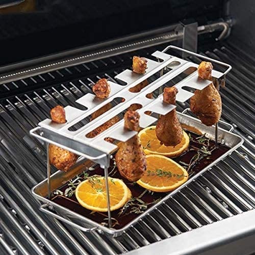 Chicken Rack For Grill 14 Slots BBQ Chicken Leg Chicken Wing Grill