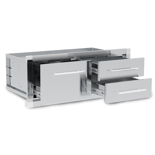 Broil King Broil King Enclosed 2 Drawer & 1 Drawer Cabinet Assembly - 800910 800910 Outdoor Kitchen Cabinets 062703009100