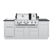 Broil King Broil King IMPERIAL S690i Grilling Center w/ Granite Counter Top, Side Burner, Rear Rotisserie Burner, & Rotisserie Kit Built-in Gas Grill
