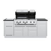 Broil King Broil King IMPERIAL S690i Grilling Center w/ Granite Counter Top, Side Burner, Rear Rotisserie Burner, & Rotisserie Kit Built-in Gas Grill