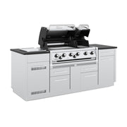 Broil King Broil King IMPERIAL S690i Grilling Center w/ Granite Counter Top, Side Burner, Rear Rotisserie Burner, & Rotisserie Kit Built-in Gas Grill