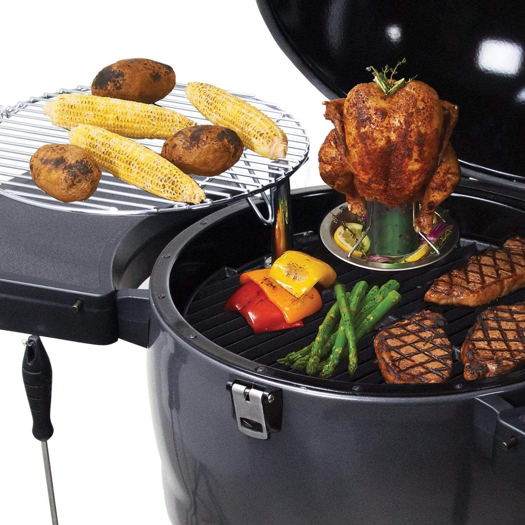 Broil King Broil King KEG 5000 Charcoal Grill Smoker w/ Heavy-Duty Cast Iron Cooking Grate 911470 Black / Charcoal 911470 Freestanding Kamado Grill 062703114705