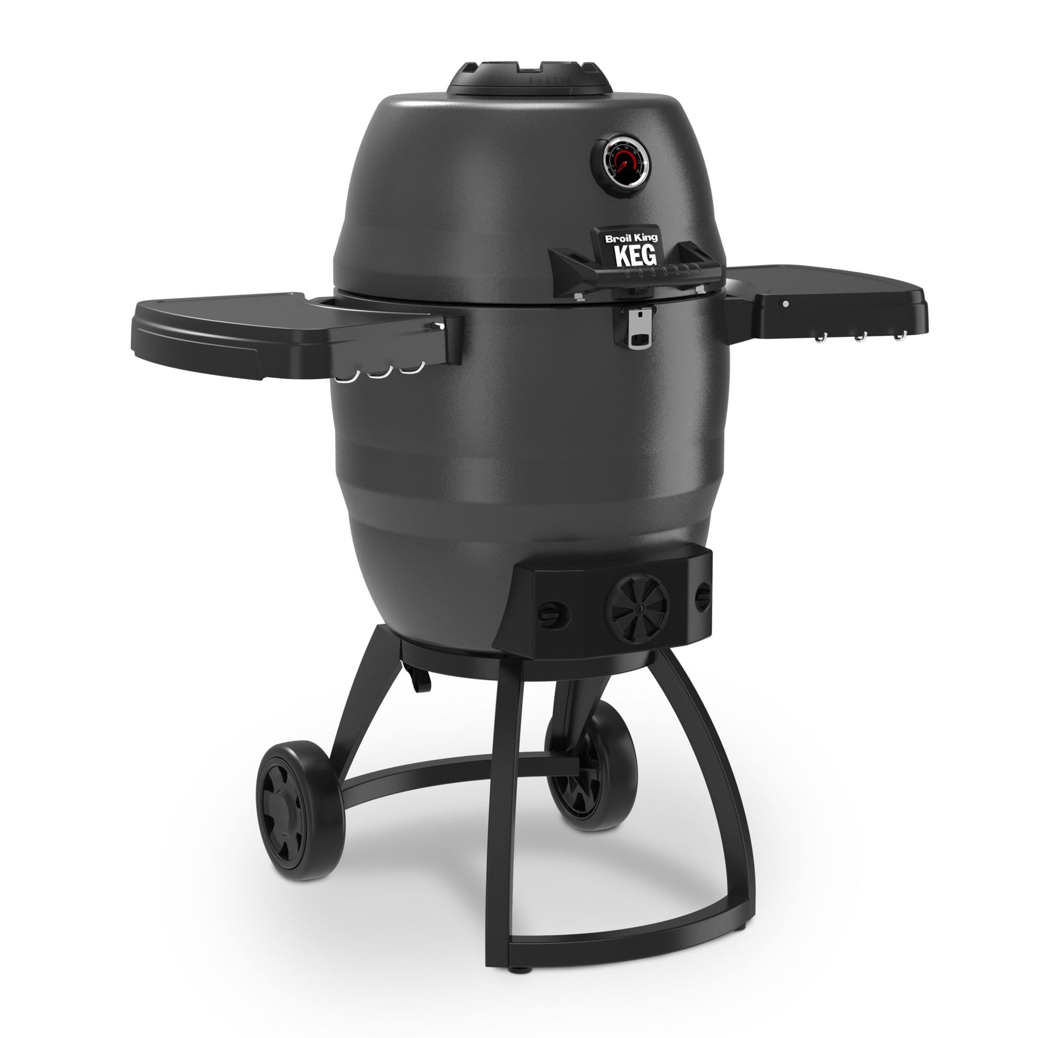 Broil King Broil King KEG 5000 Charcoal Grill Smoker w/ Heavy-Duty Cast Iron Cooking Grate 911470 Black / Charcoal 911470 Freestanding Kamado Grill 062703114705