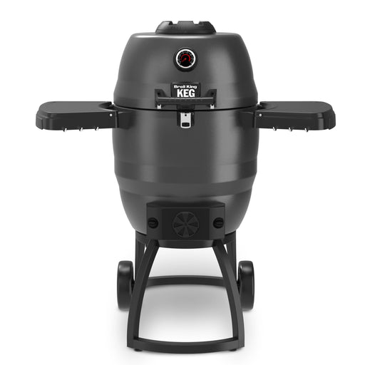 Broil King Broil King KEG 5000 Charcoal Grill Smoker w/ Heavy-Duty Cast Iron Cooking Grate 911470 Black / Charcoal 911470 Freestanding Kamado Grill 062703114705