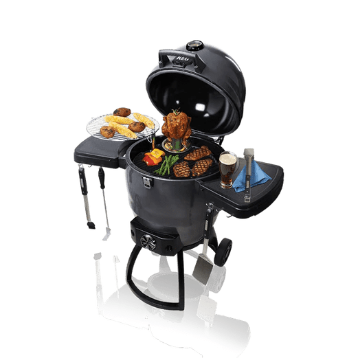 Broil King Broil King KEG 5000 Charcoal Grill Smoker w/ Heavy-Duty Cast Iron Cooking Grate + GrillGrate Cooking Grate Bundle(US) Black / Charcoal US-KEG5000GG Freestanding Kamado Grill