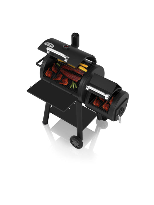 Broil King Broil King REGAL Charcoal Offset Smoker 400 w/ Heavy Duty Cast Iron Grids Charcoal / Black 955050 Freestanding Charcoal Smoker 062703550503