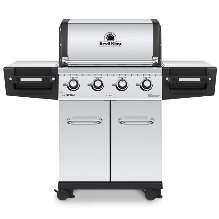 Broil King Broil King REGAL S420 PRO 4-Burner BBQ with 9mm Stainless Steel Cooking Grids Natural Gas / Stainless Steel 956317 Freestanding Gas Grill 062703563176