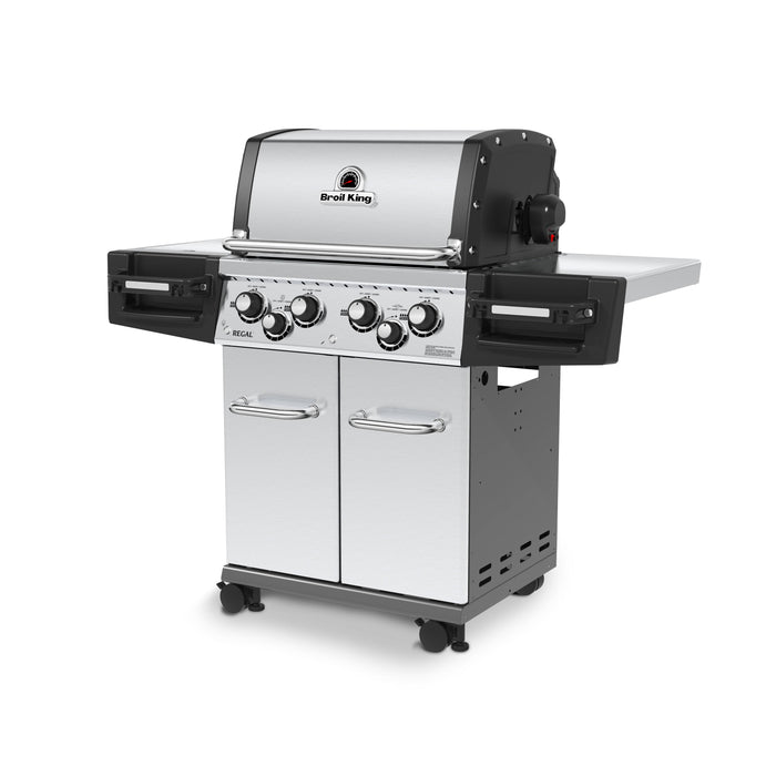 Broil King Broil King REGAL S490 PRO IR BBQ with Infrared Side Burner, Rear Rotisserie Burner & Rotisserie Kit Freestanding Gas Grill