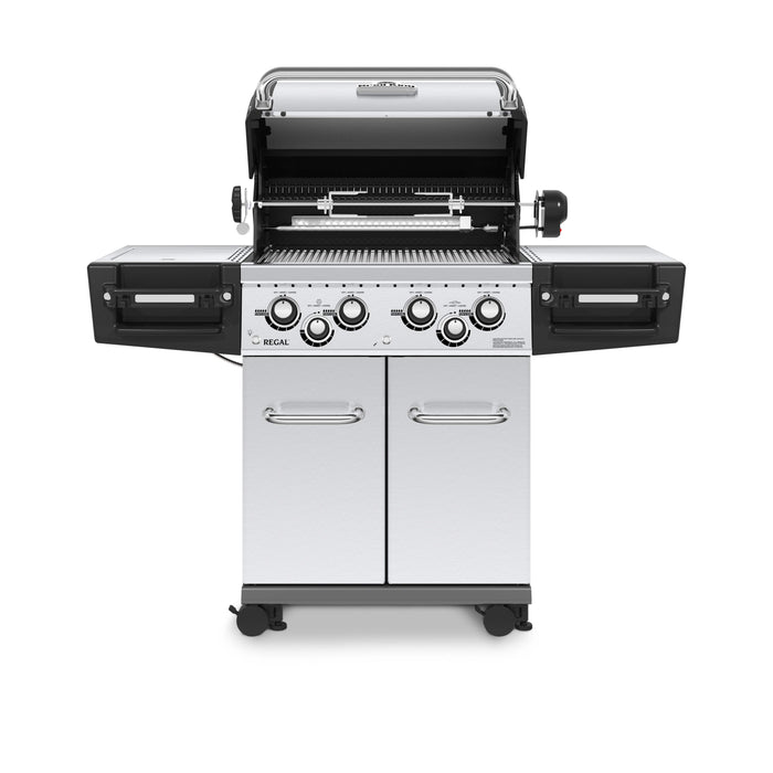 Broil King Broil King REGAL S490 PRO IR BBQ with Infrared Side Burner, Rear Rotisserie Burner & Rotisserie Kit Freestanding Gas Grill