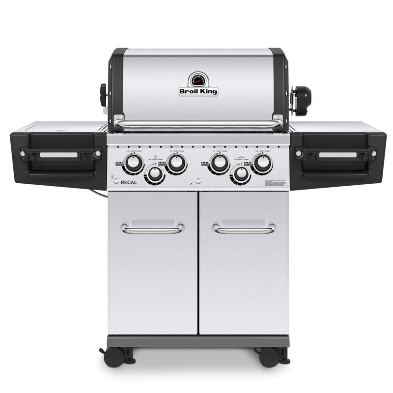 Broil King Broil King REGAL S490 PRO IR BBQ with Infrared Side Burner, Rear Rotisserie Burner & Rotisserie Kit Propane / Stainless Steel 956944 Freestanding Gas Grill 062703106762