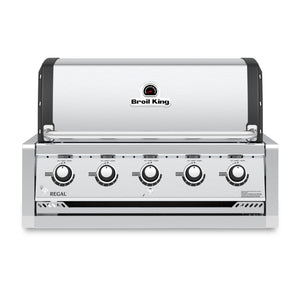 Broil King REGAL S520 5-Burner Built-In Grill w/ 9mm Stainless Steel Cooking Grids
