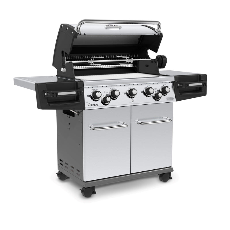 Broil King Broil King REGAL S590 PRO BBQ with Side Burner, Rear Rotisserie Burner & Rotisserie Kit Freestanding Gas Grill