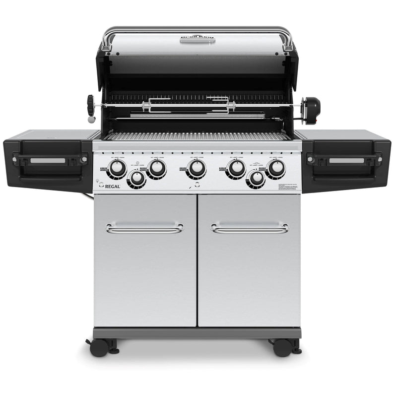 Broil King Broil King REGAL S590 PRO BBQ with Side Burner, Rear Rotisserie Burner & Rotisserie Kit Freestanding Gas Grill