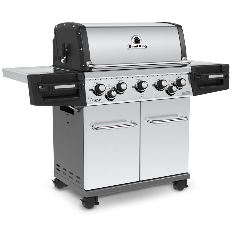 Broil King Broil King REGAL S590 PRO BBQ with Side Burner, Rear Rotisserie Burner & Rotisserie Kit Freestanding Gas Grill