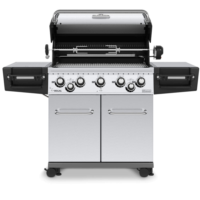 Broil King Broil King REGAL S590 PRO IR BBQ with Infrared Side Burner, Rear Rotisserie Burner & Rotisserie Kit Freestanding Gas Grill