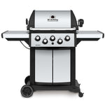 Broil King SIGNET 390 3-Burner BBQ with Side Burner, Rear Rotisserie Burner, Rotisserie Kit & Heavy-Duty Cast Iron Cooking Grids