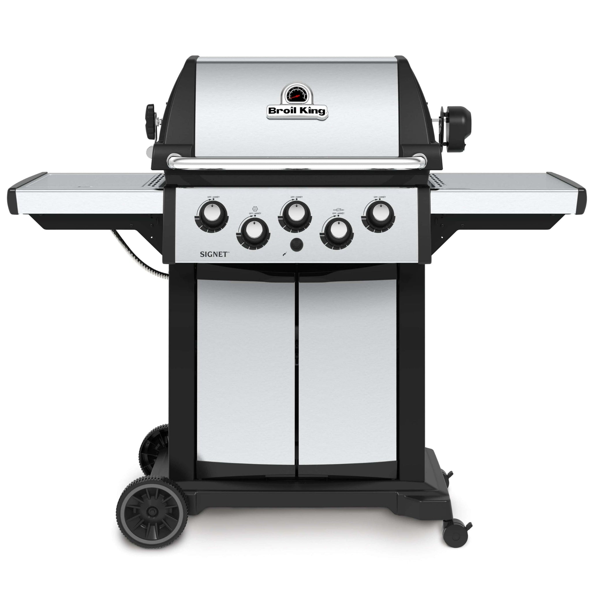 Broil King Broil King SIGNET 390 3-Burner BBQ with Side Burner, Rear Rotisserie Burner, Rotisserie Kit & Heavy-Duty Cast Iron Cooking Grids Freestanding Gas Grill