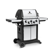 Broil King Broil King SIGNET 390 3-Burner BBQ with Side Burner, Rear Rotisserie Burner, Rotisserie Kit & Heavy-Duty Cast Iron Cooking Grids Freestanding Gas Grill