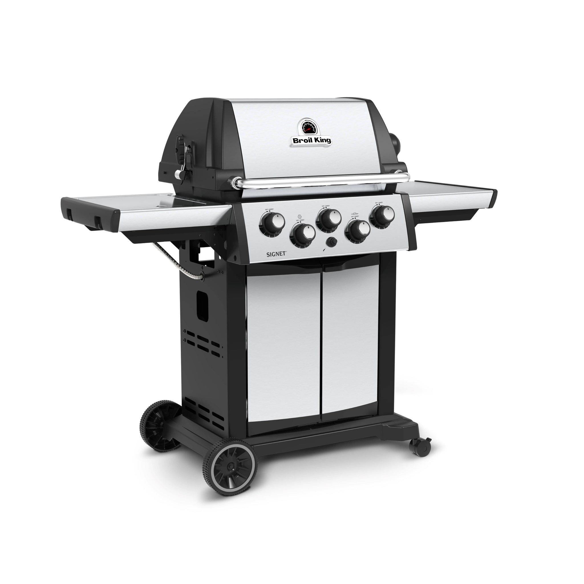 Broil King Broil King SIGNET 390 3-Burner BBQ with Side Burner, Rear Rotisserie Burner, Rotisserie Kit & Heavy-Duty Cast Iron Cooking Grids Freestanding Gas Grill