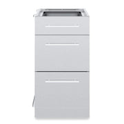 Broil King Broil King Stainless Steel 3 Drawer Cabinet Outdoor Kitchen System 802500 Outdoor Kitchen Door, Drawer & Cabinet 062703107141