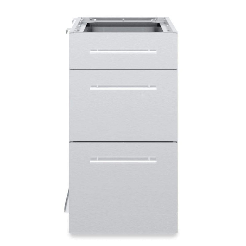 Broil King Broil King Stainless Steel 3 Drawer Cabinet Outdoor Kitchen System 802500 Outdoor Kitchen Door, Drawer & Cabinet 062703107141