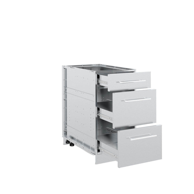 Broil King Broil King Stainless Steel 3 Drawer Cabinet Outdoor Kitchen System 802500 Outdoor Kitchen Door, Drawer & Cabinet 062703107141