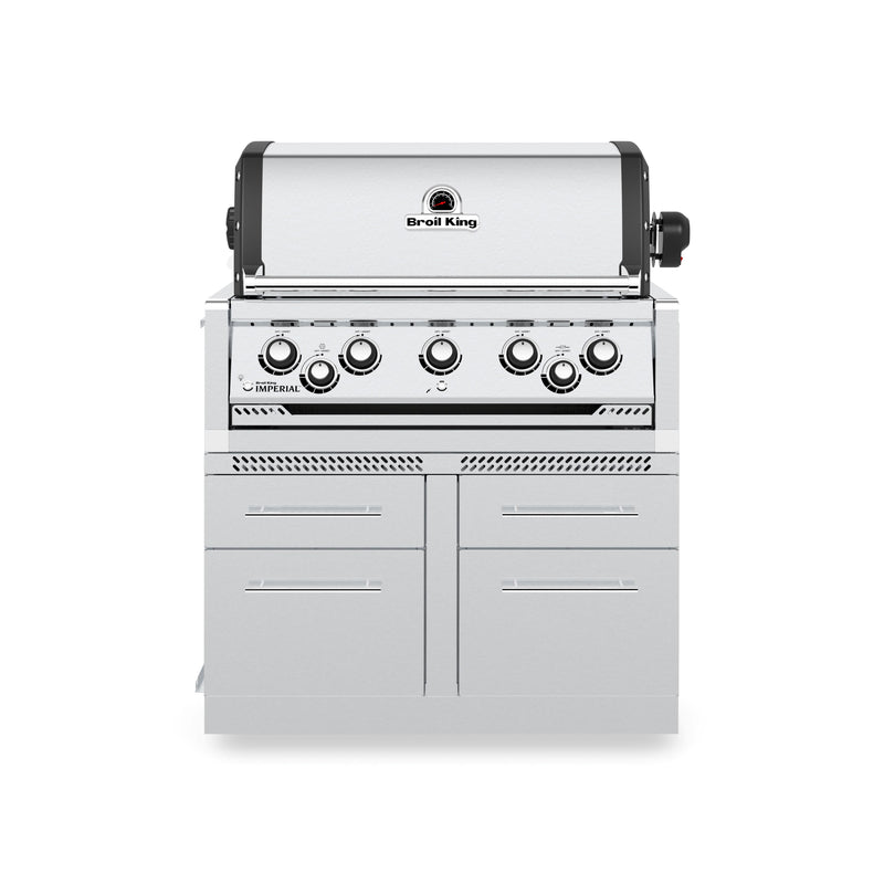 Broil King Broil King Stainless Steel 5 Burner Cabinet Outdoor Kitchen System 806600 Outdoor Kitchen Door, Drawer & Cabinet 062703107110