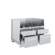 Broil King Broil King Stainless Steel 5 Burner Cabinet Outdoor Kitchen System 806600 Outdoor Kitchen Door, Drawer & Cabinet 062703107110