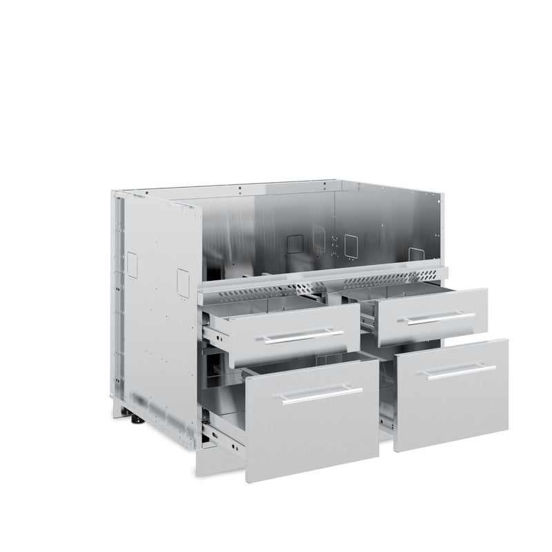 Broil King Broil King Stainless Steel 5 Burner Cabinet Outdoor Kitchen System 806600 Outdoor Kitchen Door, Drawer & Cabinet 062703107110
