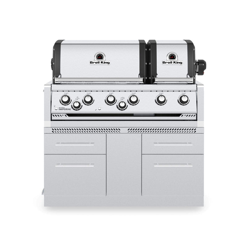 Broil King Broil King Stainless Steel 6 Burner Cabinet Outdoor Kitchen System 807600 Outdoor Kitchen Door, Drawer & Cabinet 062703107103