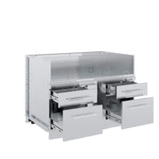 Broil King Broil King Stainless Steel 6 Burner Cabinet Outdoor Kitchen System 807600 Outdoor Kitchen Door, Drawer & Cabinet 062703107103