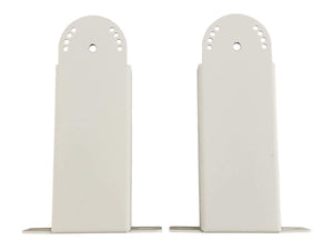 Short Mounting Bracket Pair for White Bromic Tungsten Electric Heaters - BH8180021