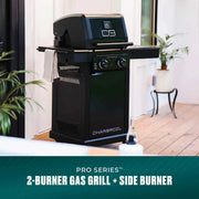 Charbroil Charbroil Pro Series 2-Burner Gas Grill and Griddle Propane / Black 463676724 Freestanding Gas Grill 047362367679