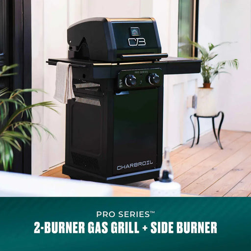 Charbroil Charbroil Pro Series 2-Burner Gas Grill and Griddle Propane / Black 463676724 Freestanding Gas Grill 047362367679