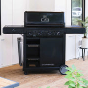 Charbroil Charbroil Pro Series 4-Burner Gas Grill with Side Burner Propane / Black 463281024 Freestanding Gas Grill