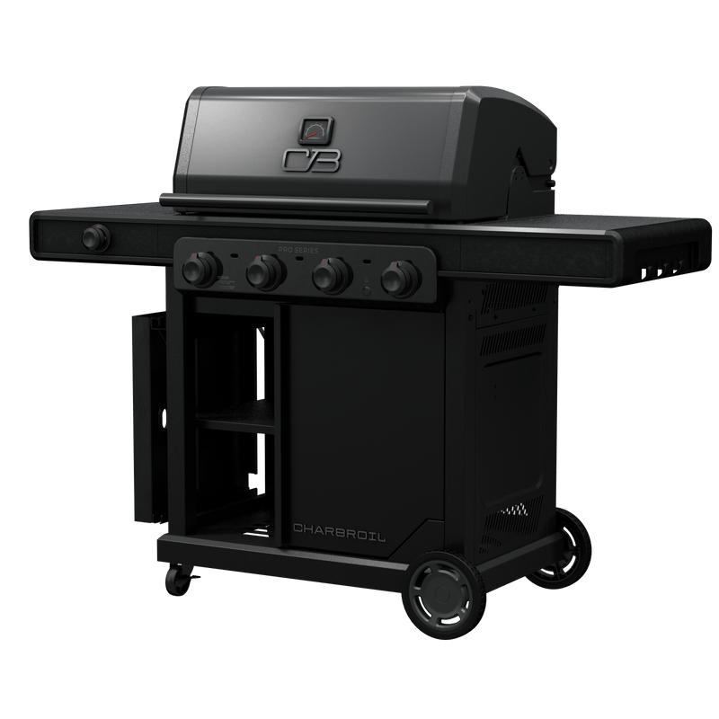 Charbroil Charbroil Pro Series 4-Burner Gas Grill with Side Burner Propane / Black 463281024 Freestanding Gas Grill
