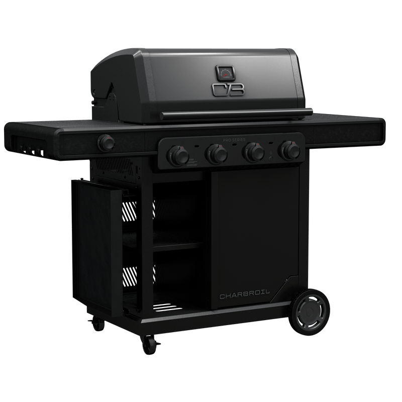 Charbroil Charbroil Pro Series 4-Burner Gas Grill with Side Burner Propane / Black 463281024 Freestanding Gas Grill