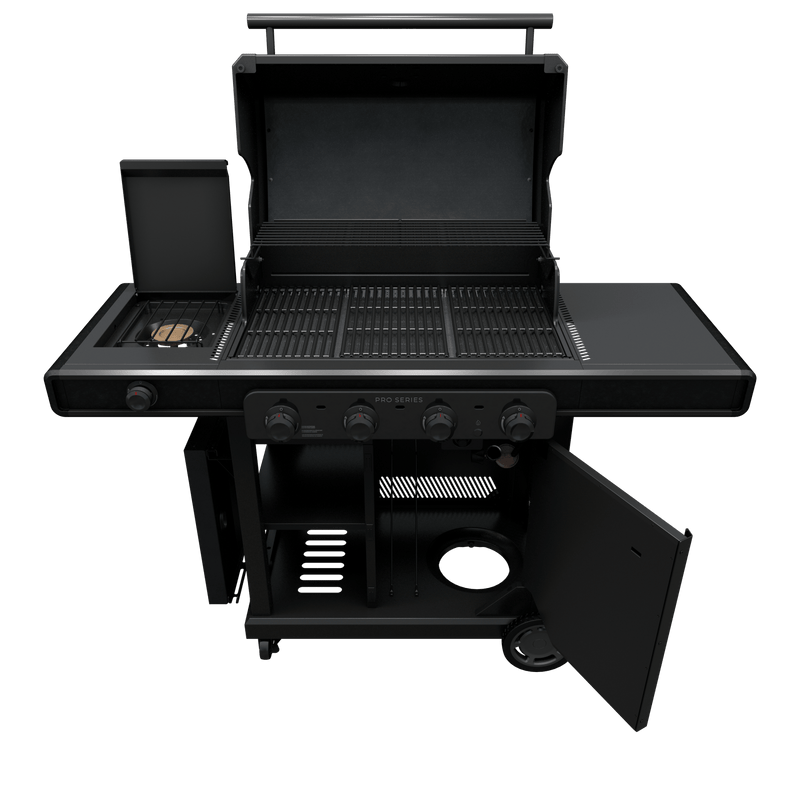 Charbroil Charbroil Pro Series 4-Burner Gas Grill with Side Burner Propane / Black 463281024 Freestanding Gas Grill