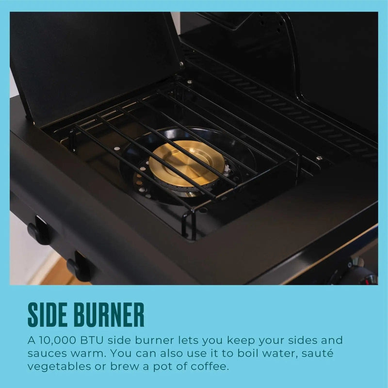 Charbroil Charbroil Pro Series 4-Burner Gas Grill with Side Burner Propane / Black 463281024 Freestanding Gas Grill