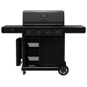 Charbroil Charbroil Pro Series 4-Burner Gas Grill with Side Burner Propane / Black 463281024 Freestanding Gas Grill