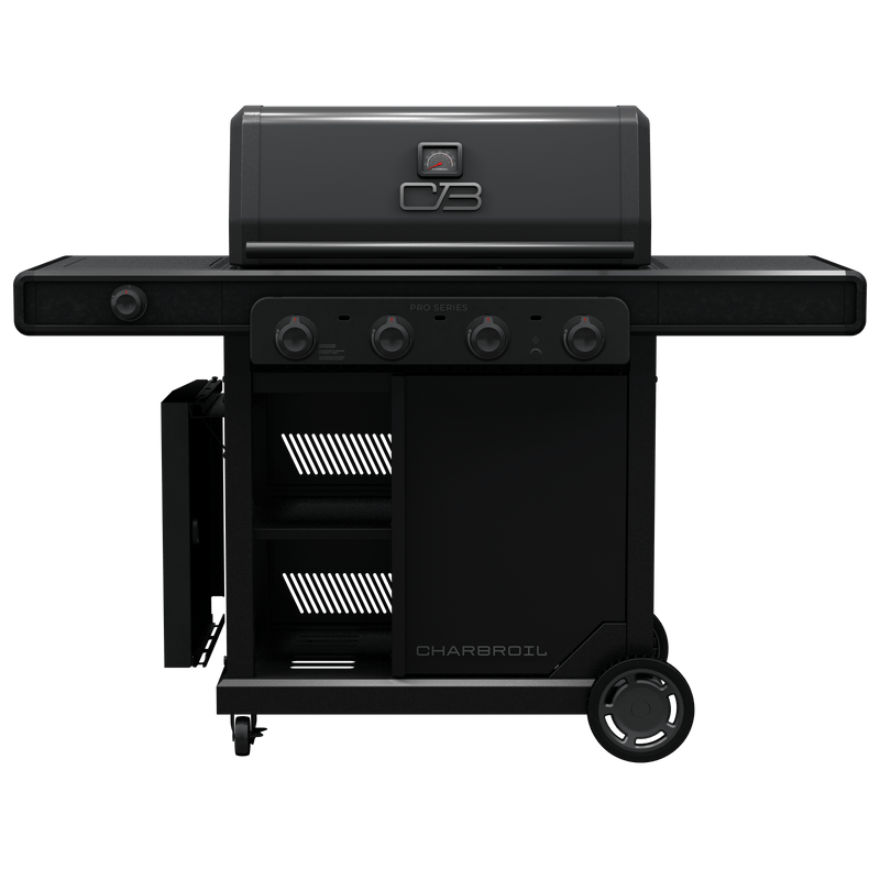 Charbroil Charbroil Pro Series 4-Burner Gas Grill with Side Burner Propane / Black 463281024 Freestanding Gas Grill