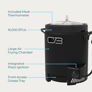 Charbroil Charbroil The Big Easy Outdoor Air Fryer Propane / Black 24102185 Freestanding Fryer