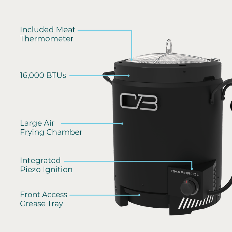 Charbroil Charbroil The Big Easy Outdoor Air Fryer Propane / Black 24102185 Freestanding Fryer