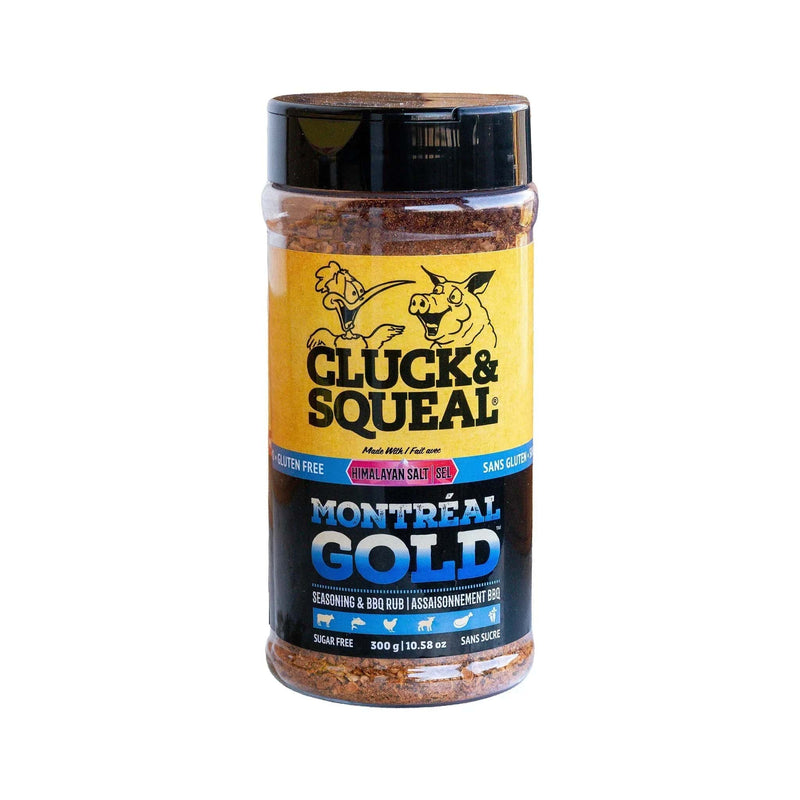 Cluck & Squeal Cluck & Squeal Montreal Gold Steak Seasoning & BBQ Rub (300g) CS028 Sauce & Rub