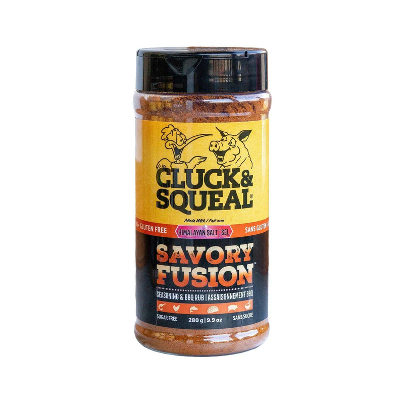 Cluck & Squeal Cluck & Squeal Savory Fusion Seasoning & BBQ Rub (280g) CS027 Sauce & Rub