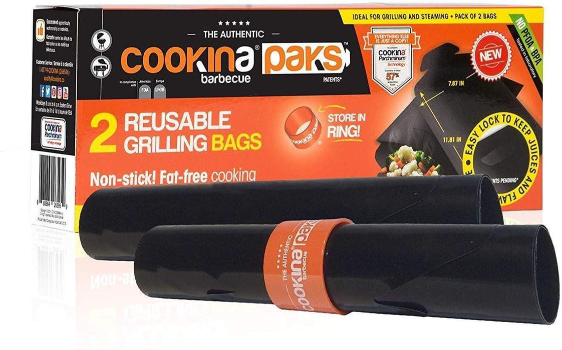 COOKINA Cookina Set of 2 Reusable Grilling Bags K660125 K660125 Accessory Food Prep Tool 688864265959