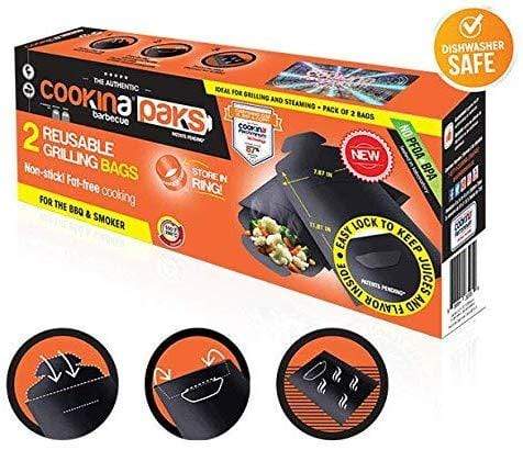 COOKINA Cookina Set of 2 Reusable Grilling Bags K660125 K660125 Accessory Food Prep Tool 688864265959