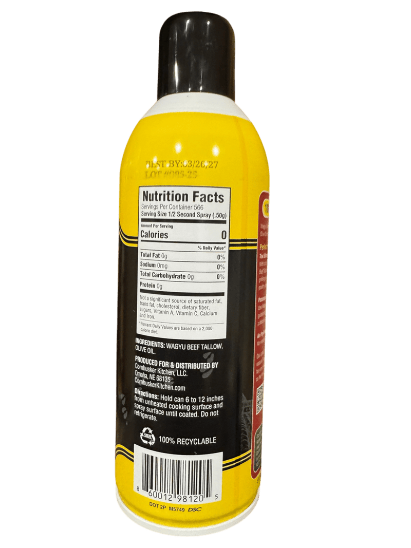Cornhusker Cornhusker Kitchen Gourmet Wagyu Beef Tallow Spray (10oz) 81205 Sauce & Rub 860012981205