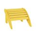 CR Plastic Products Adirondack Footstool Yellow F01-04 YELLOW F01-04 YELLOW Kitchen & Dining Room Chairs