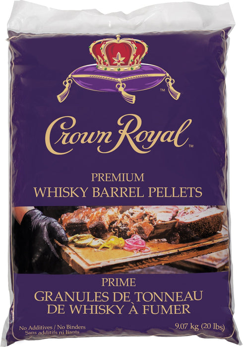 Crown Royal Crown Royal Premium Whisky Barrel Pellets 20lb GBG-CRPELLET Accessory Smoker Wood Chip & Chunk 628176523101